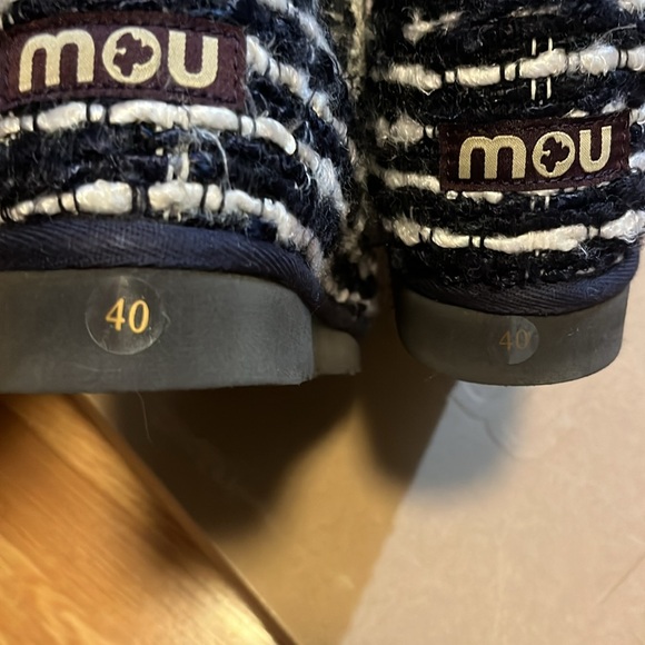 Mou Black and Cream Knitted Winter Boots - Picture 15 of 15